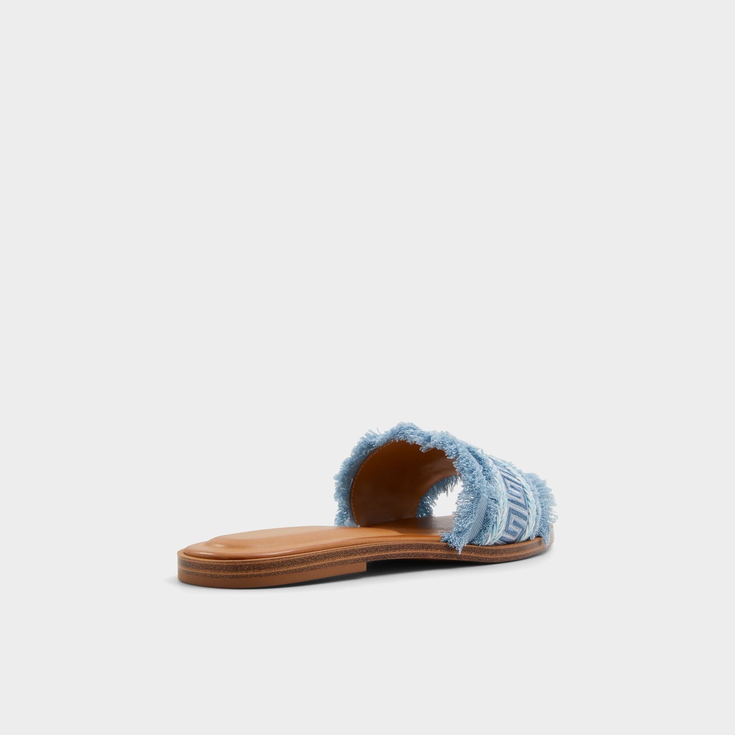Nalani Medium Blue Women's Flats - Slide sandal - Medium Blue