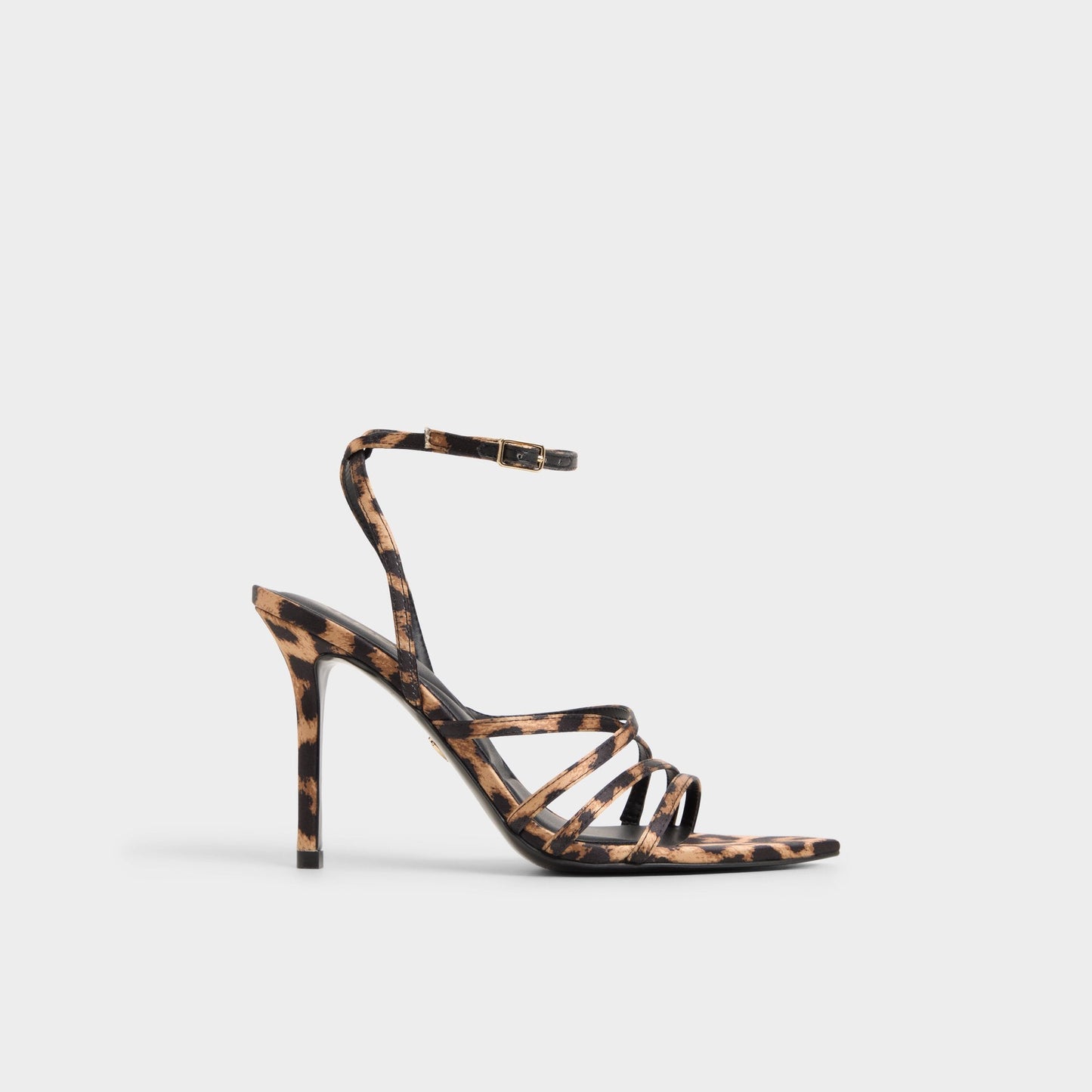 Solania Brown Multi Women's Strappy sandals - Strappy heeled sandal, Stiletto heel - Brown Multi