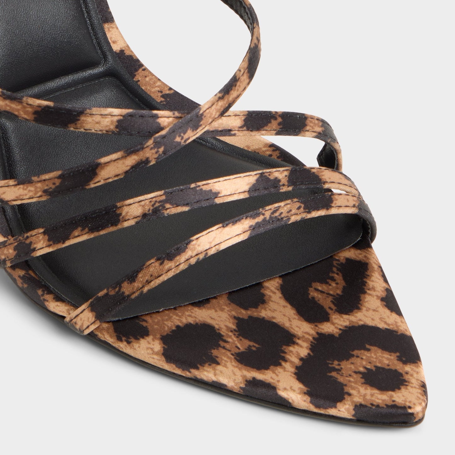 Solania Brown Multi Women's Strappy sandals - Strappy heeled sandal, Stiletto heel - Brown Multi