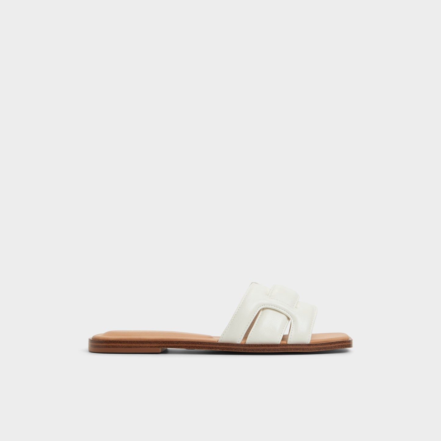 Eleny White Women's Flats - Slide sandal - White