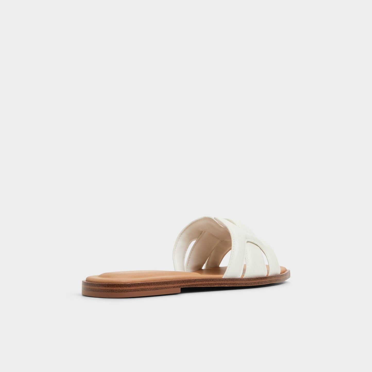 Eleny White Women's Flats - Slide sandal - White