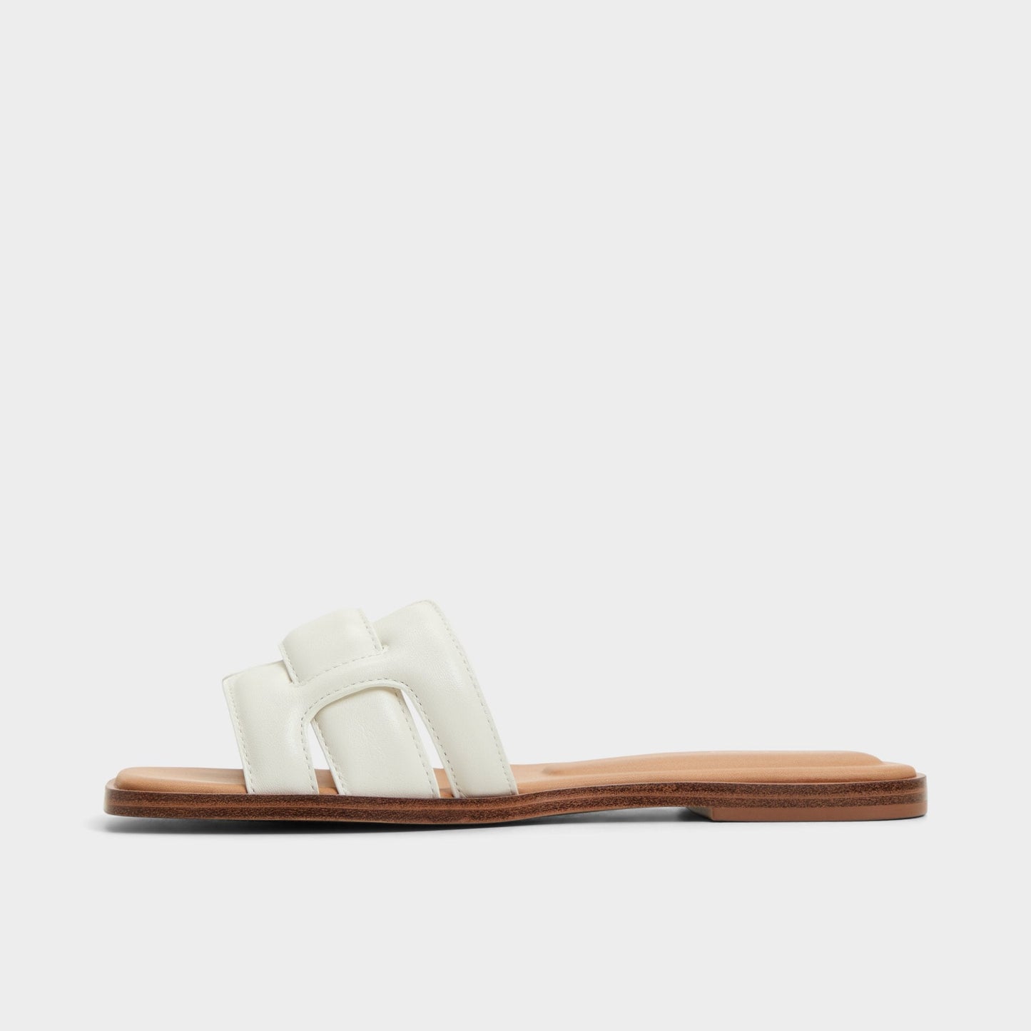 Eleny White Women's Flats - Slide sandal - White