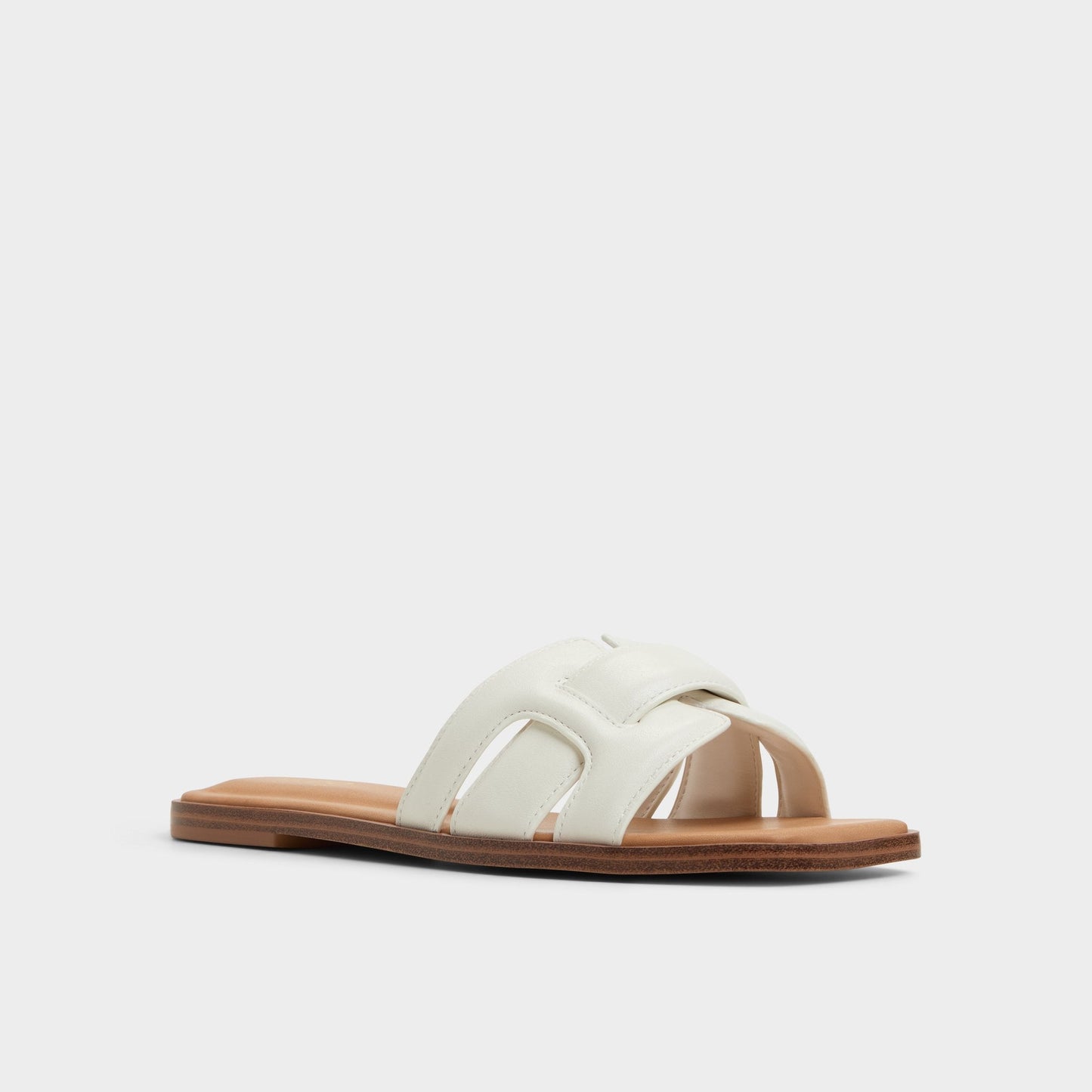 Eleny White Women's Flats - Slide sandal - White