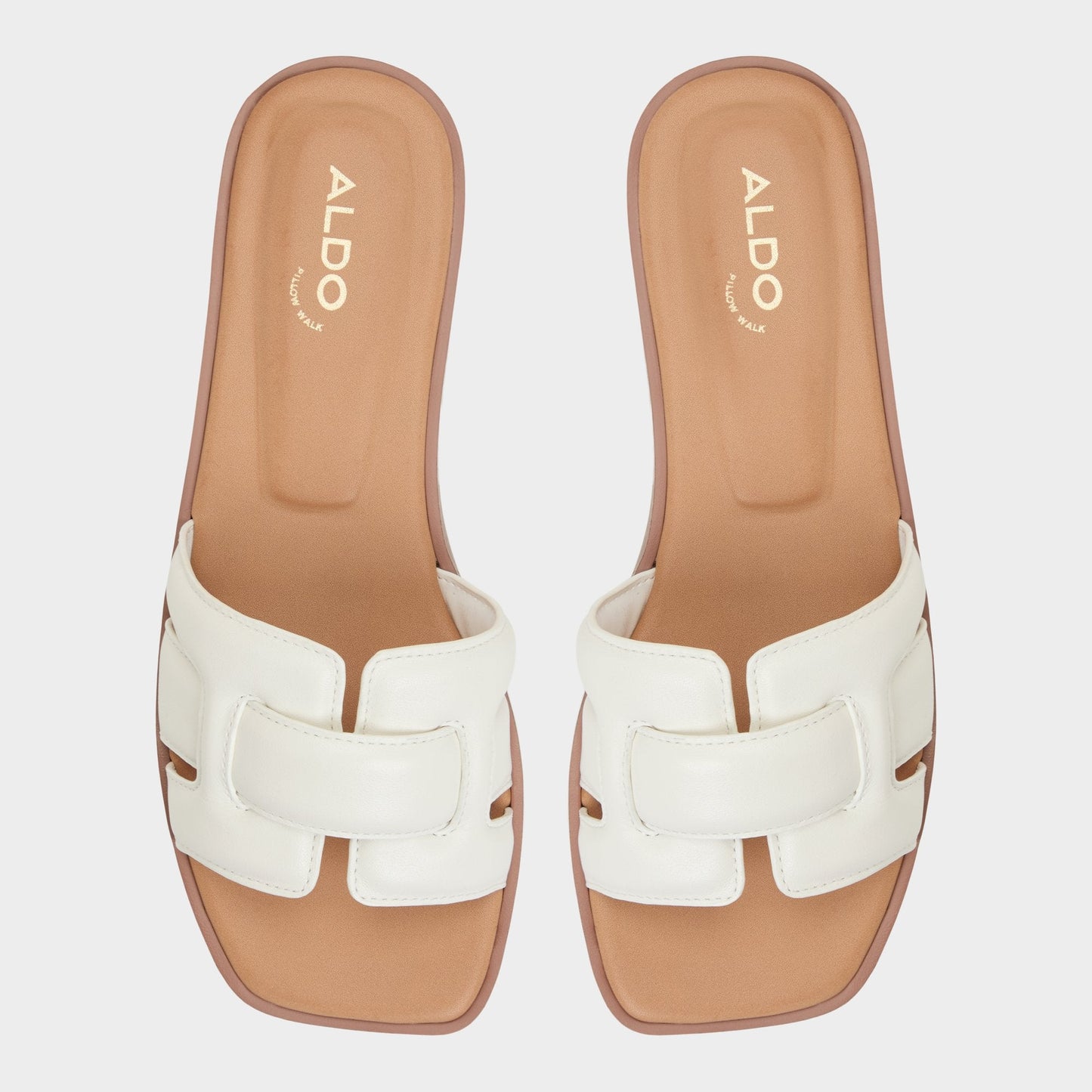 Eleny White Women's Flats - Slide sandal - White