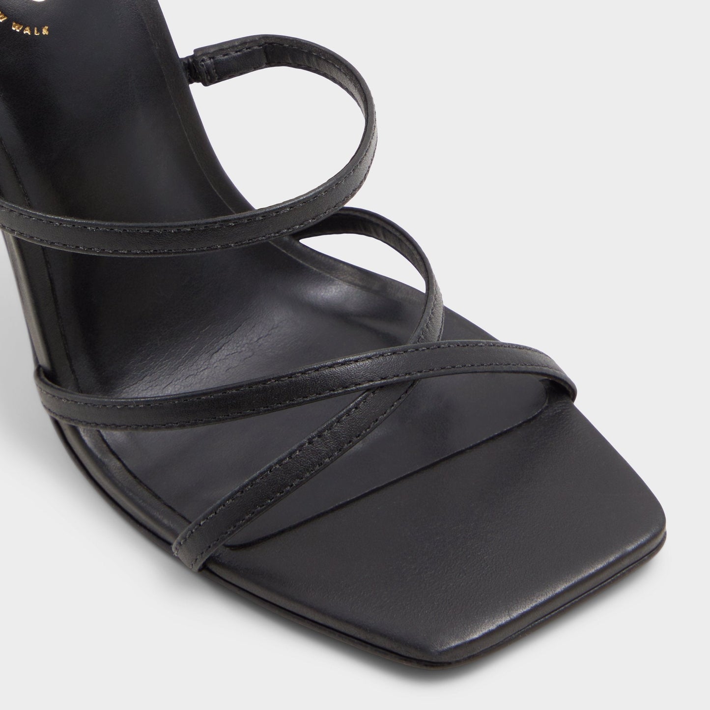 Galoi Black Women's Strappy sandals - Strappy heeled sandal - Black