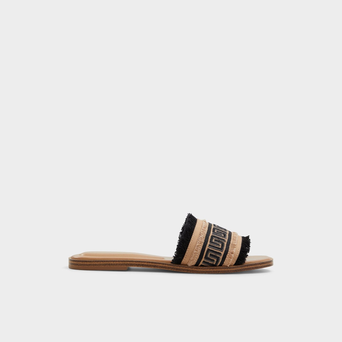 Nalani Open Black Women's Flats - Slide sandal - Open Black