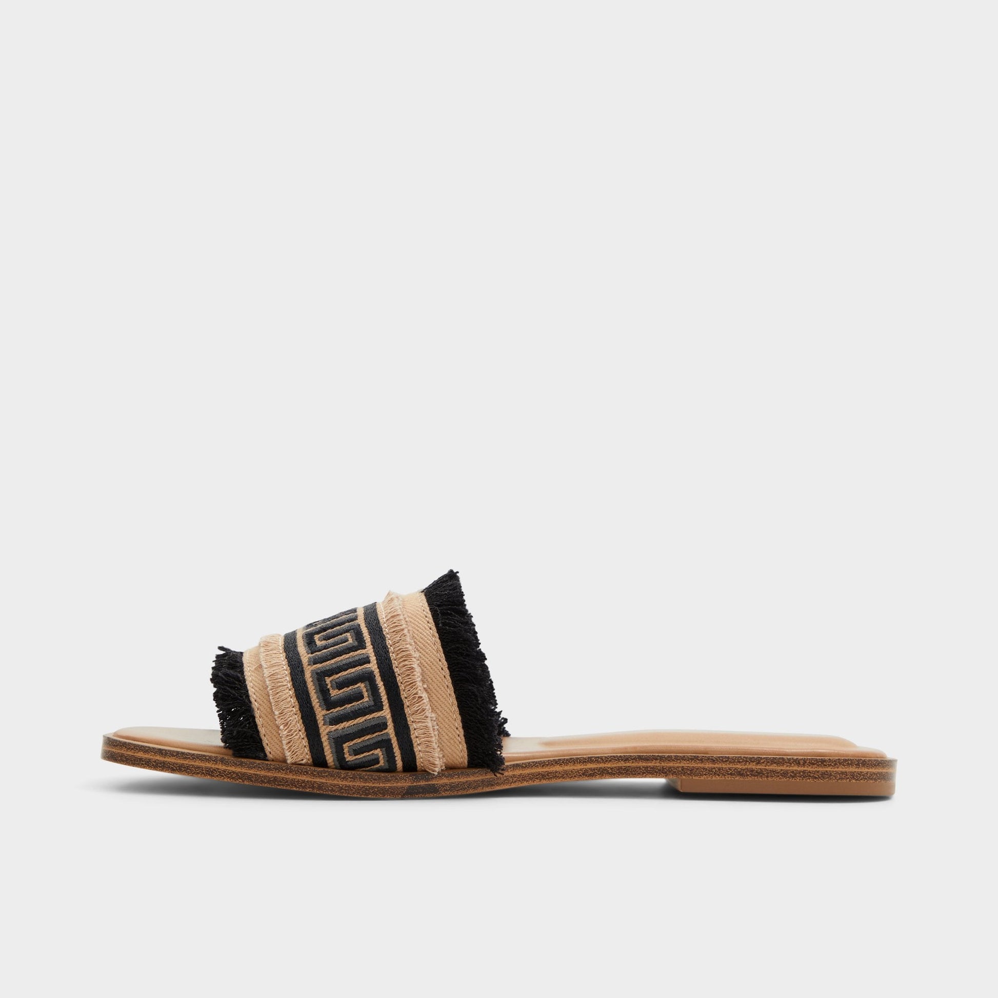 Nalani Open Black Women's Flats - Slide sandal - Open Black
