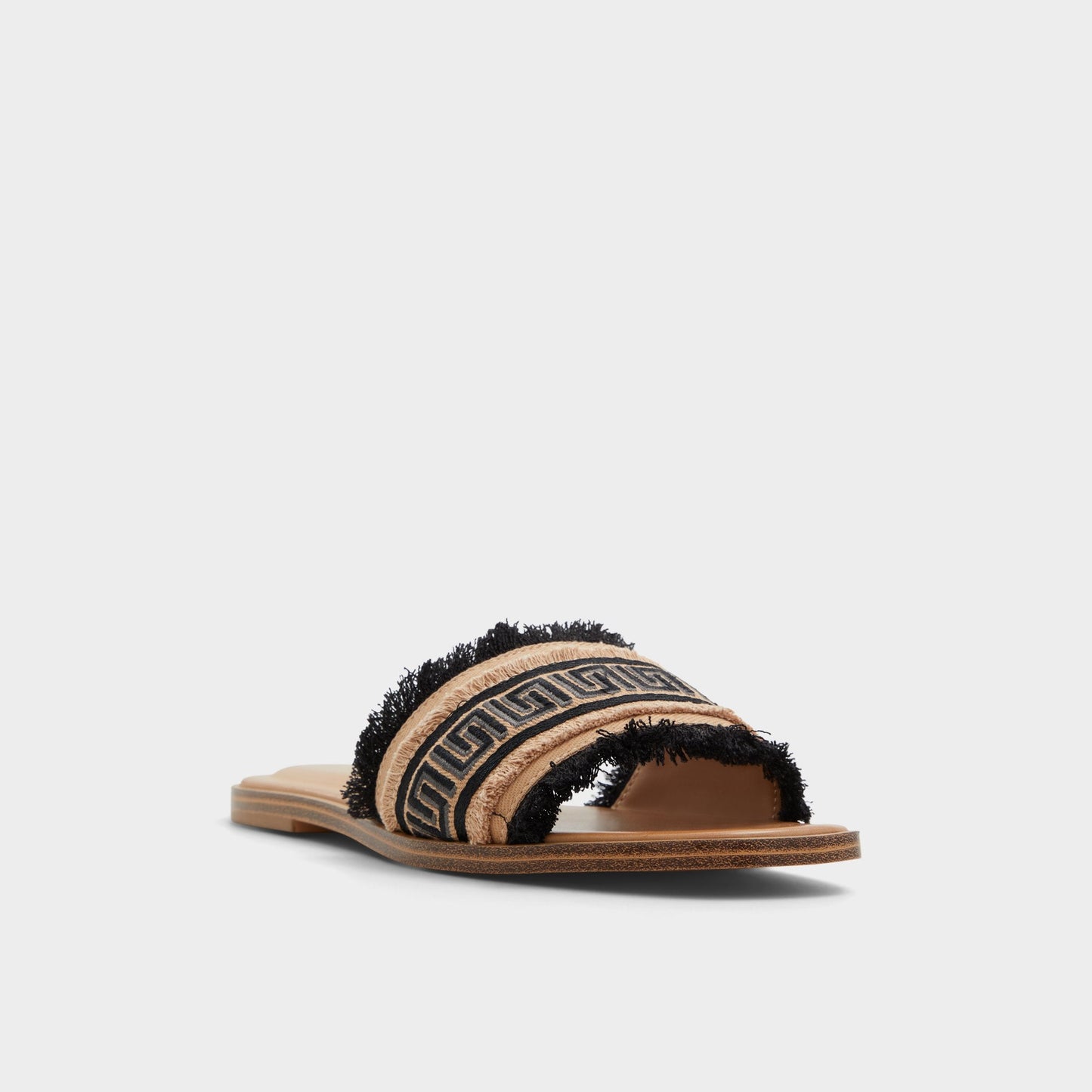 Nalani Open Black Women's Flats - Slide sandal - Open Black