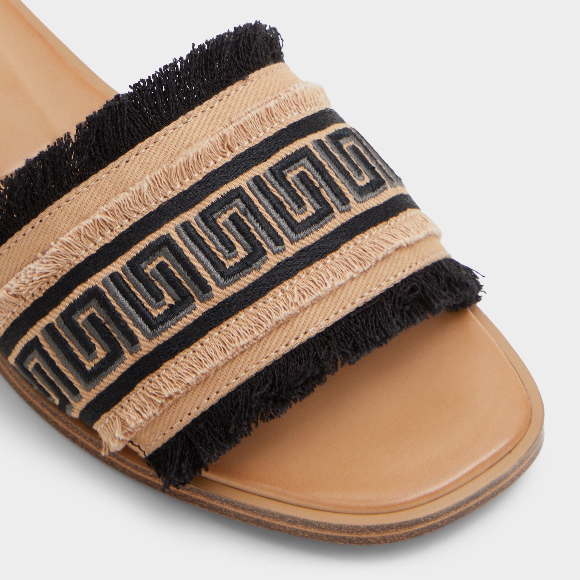 Nalani Open Black Women's Flats - Slide sandal - Open Black
