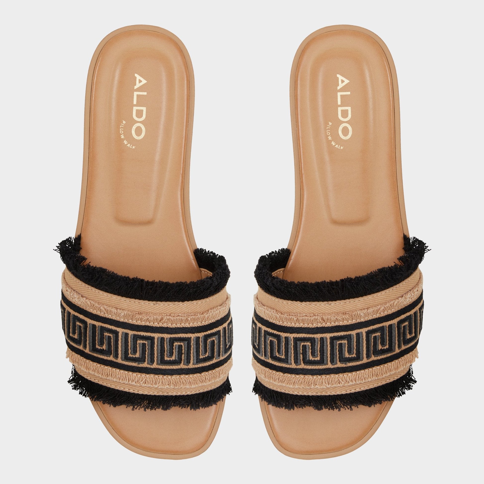 Nalani Open Black Women's Flats - Slide sandal - Open Black