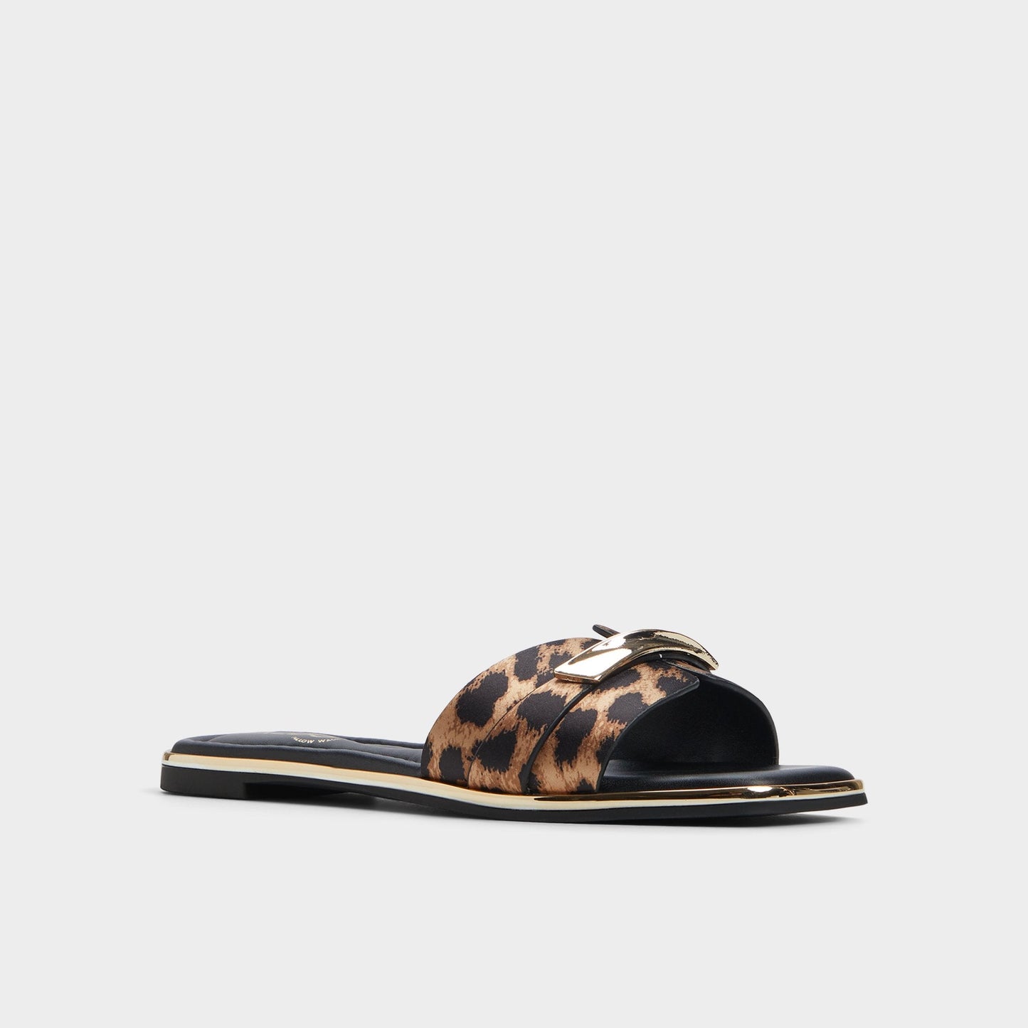 Darlina Brown Multi Women's Flats - Slide sandal - Brown multi