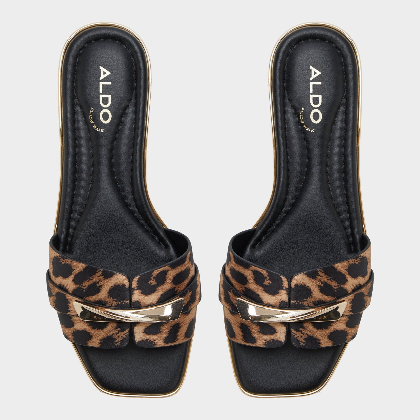 Darlina Brown Multi Women's Flats - Slide sandal - Brown multi