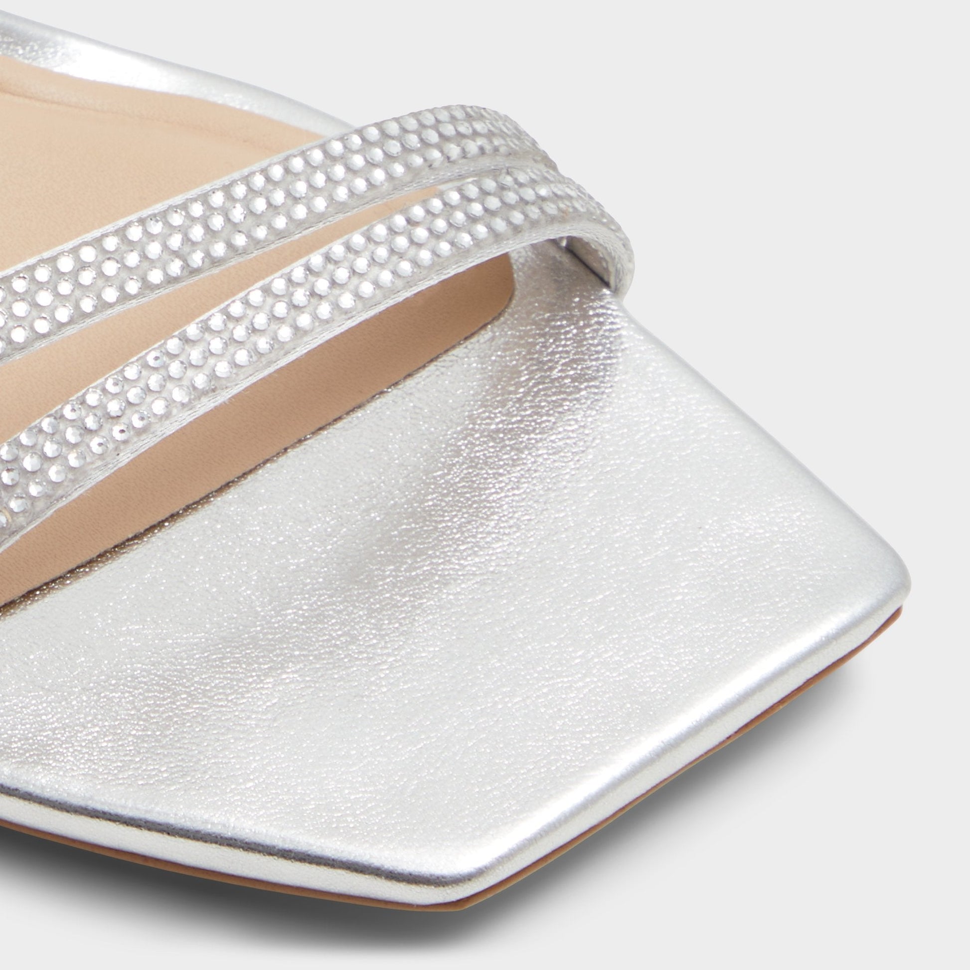 Phaedra in Silver - Strappy stiletto sandal - Silver