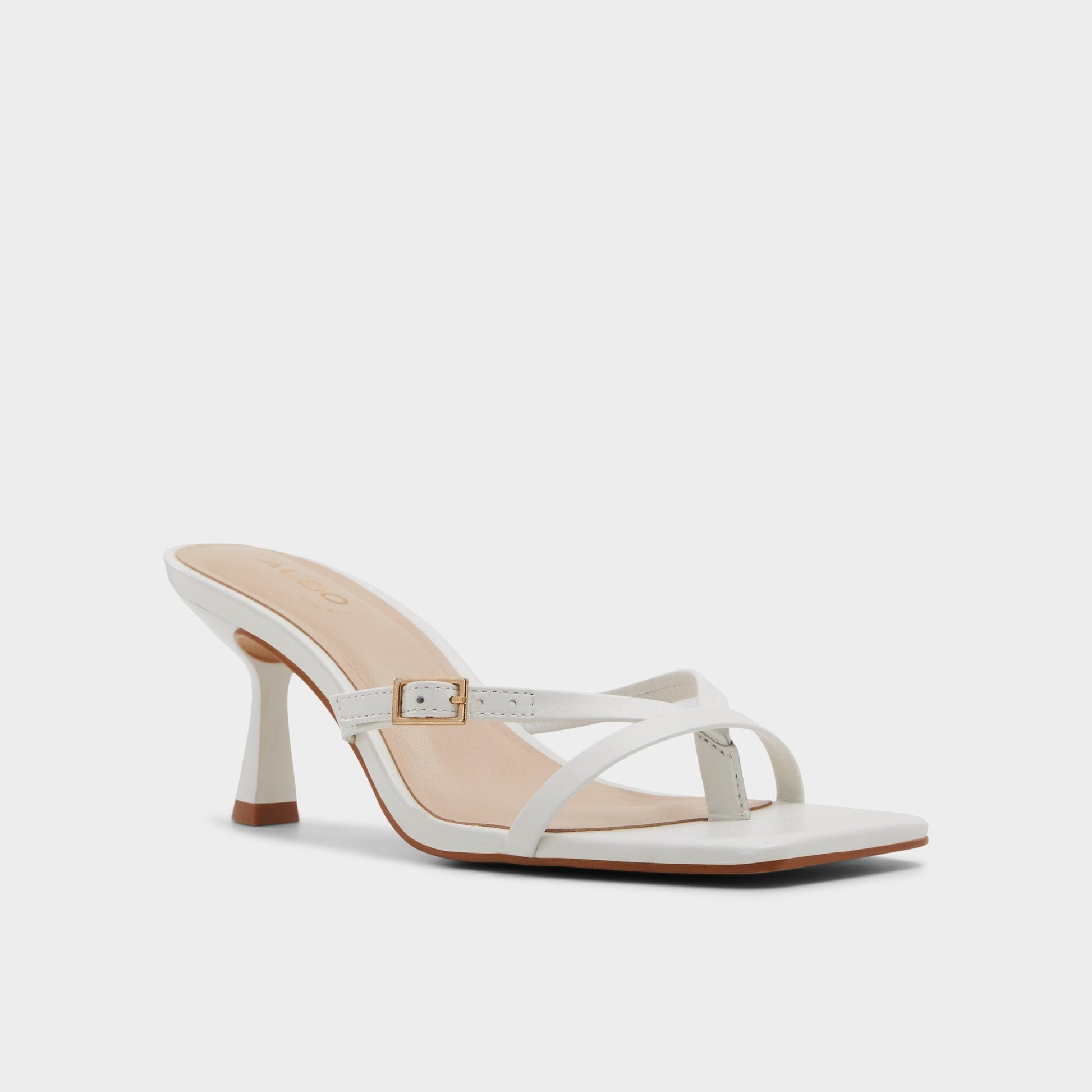 Gannever White/Bone Women's Heeled sandals -  - White/Bone