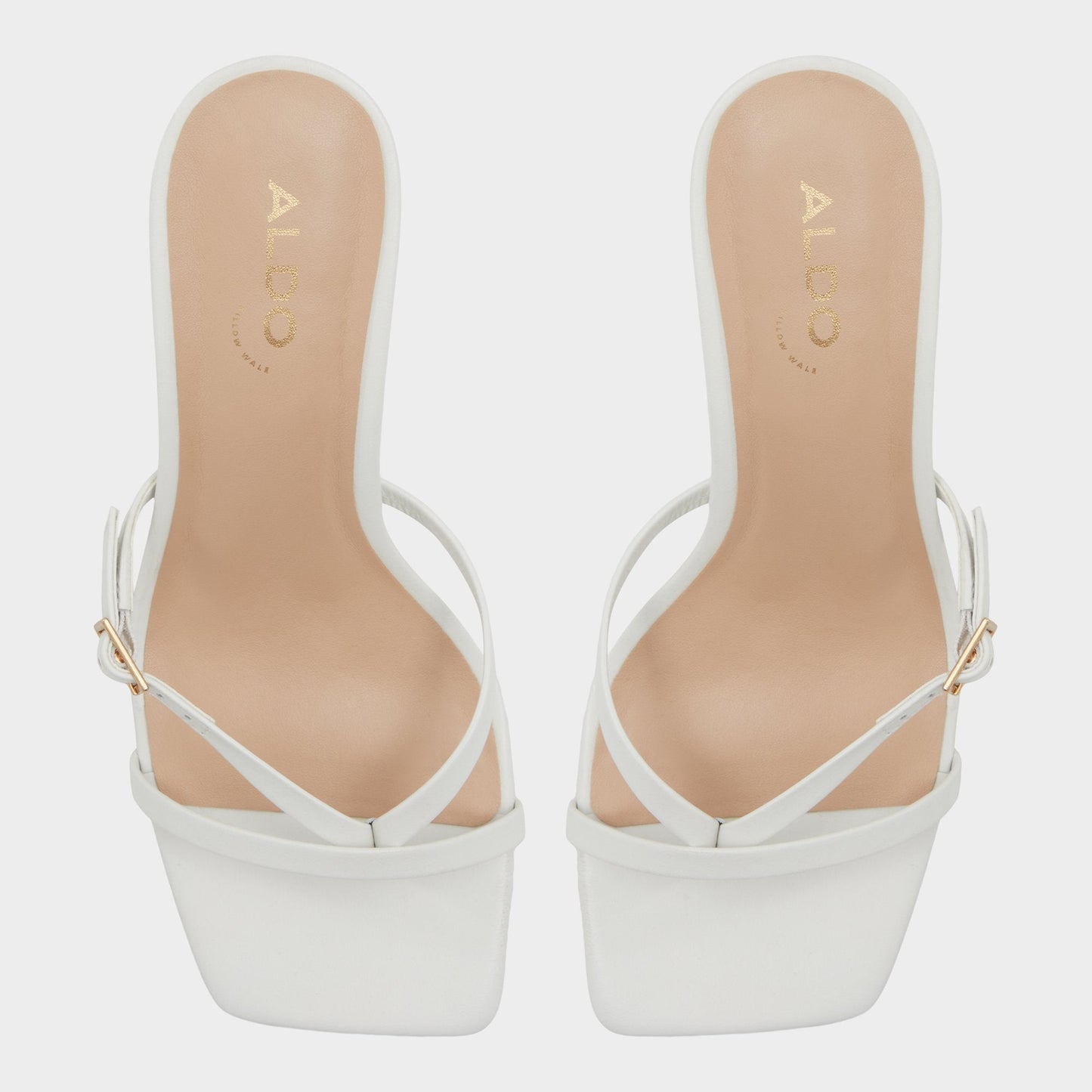 Gannever White/Bone Women's Heeled sandals -  - White/Bone