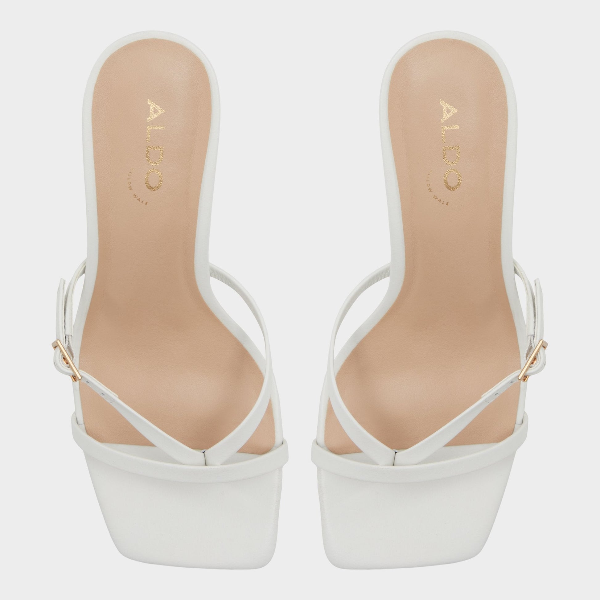 Gannever White/Bone Women's Heeled sandals -  - White/Bone