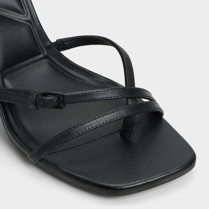 Conney Black Women's Heeled sandals - Strappy heeled sandal, Stiletto heel - Black