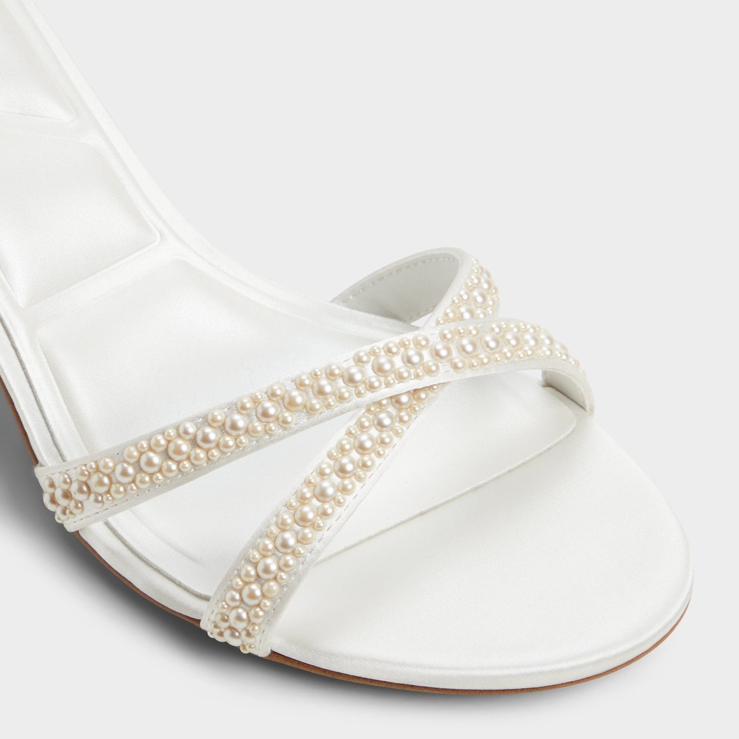 Bouclettie Other White Women's Block heels - Strappy heeled sandal, Block heel - Other White