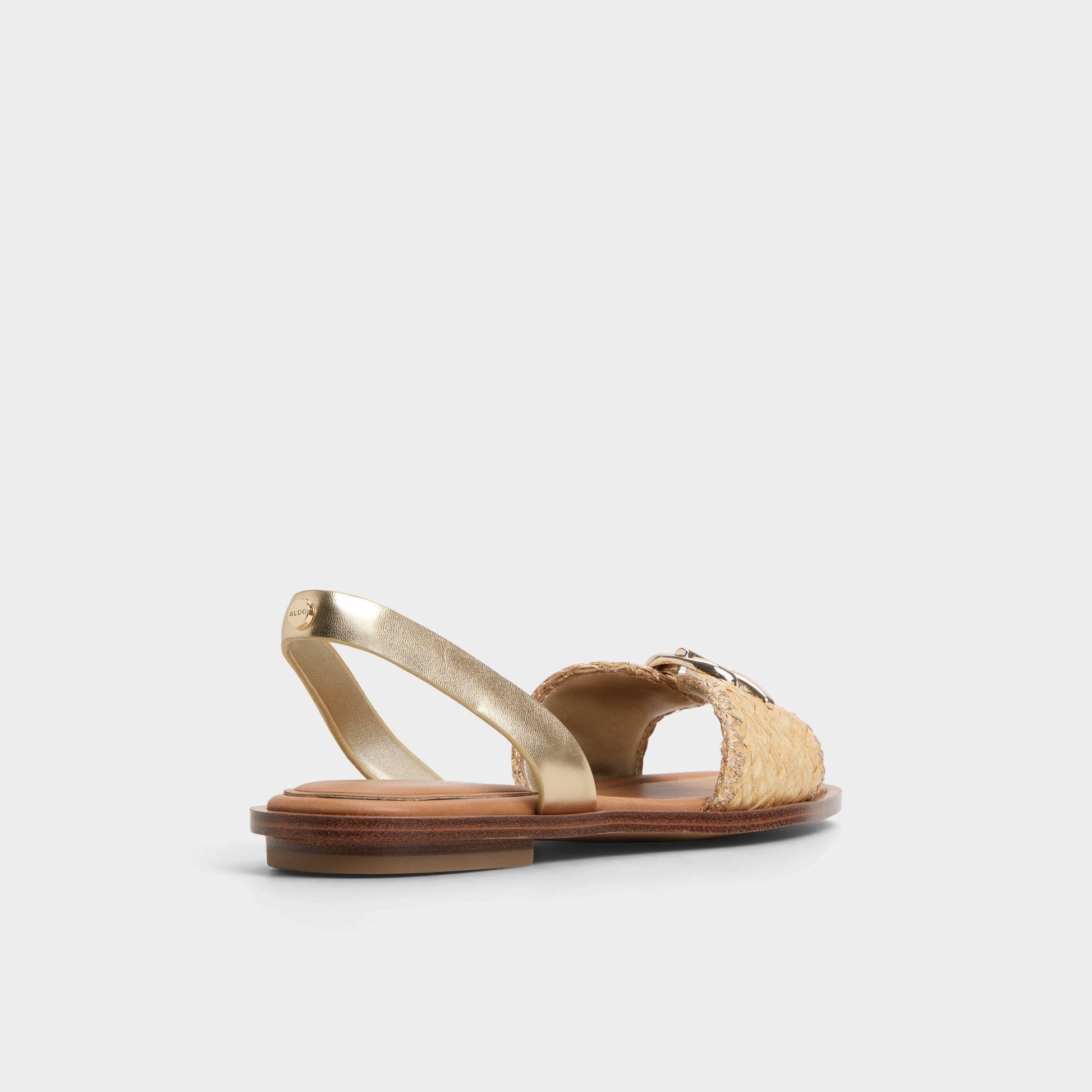 Goassi Gold Women's Iridescent metallics - Flat sandal - Gold