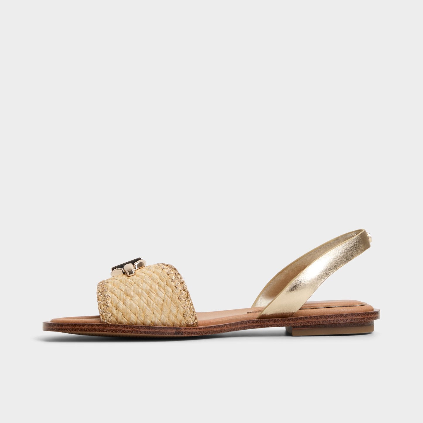 Goassi Gold Women's Iridescent metallics - Flat sandal - Gold