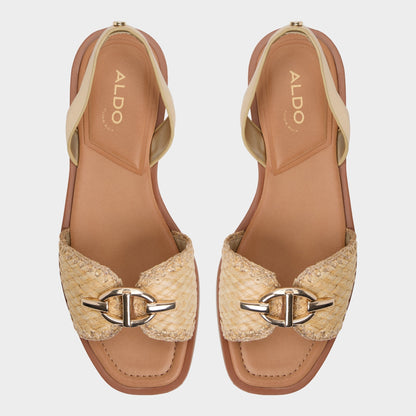 Goassi Gold Women's Iridescent metallics - Flat sandal - Gold