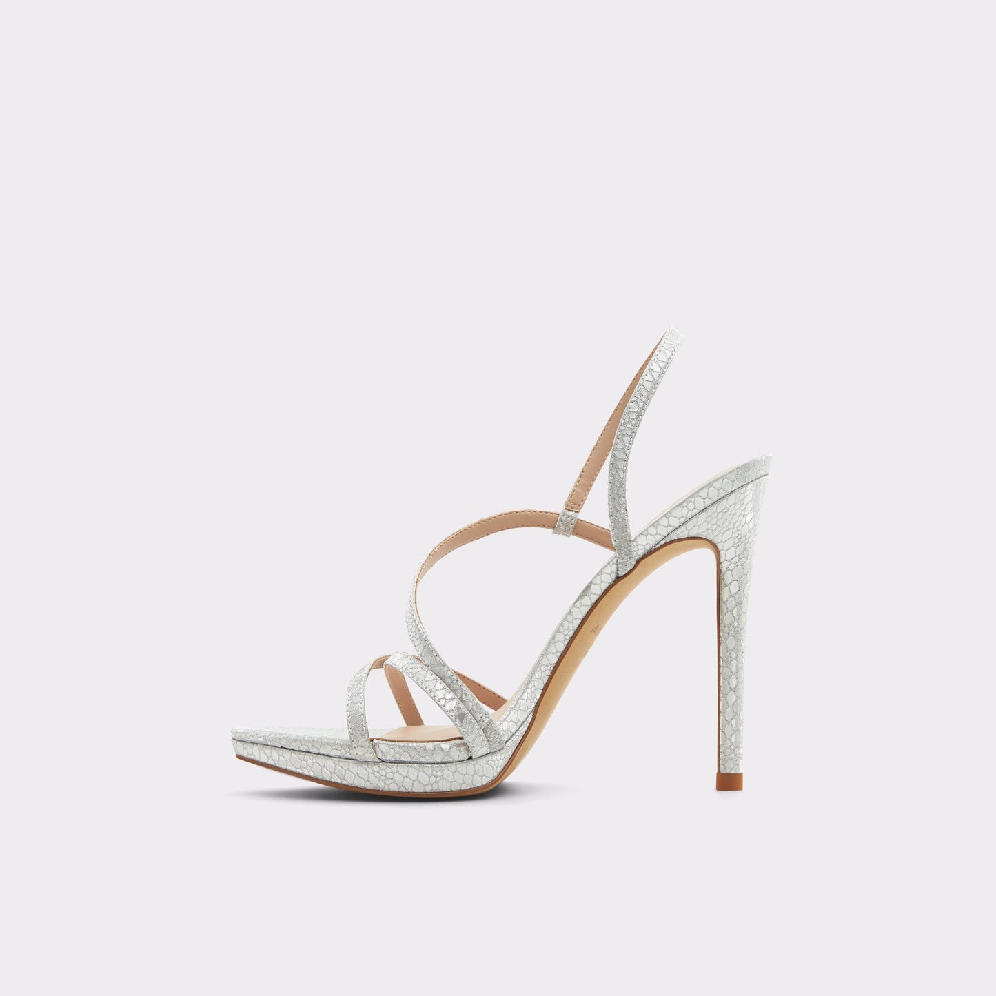 Resurge in Silver - Strappy stiletto sandal, Stiletto heel - Silver