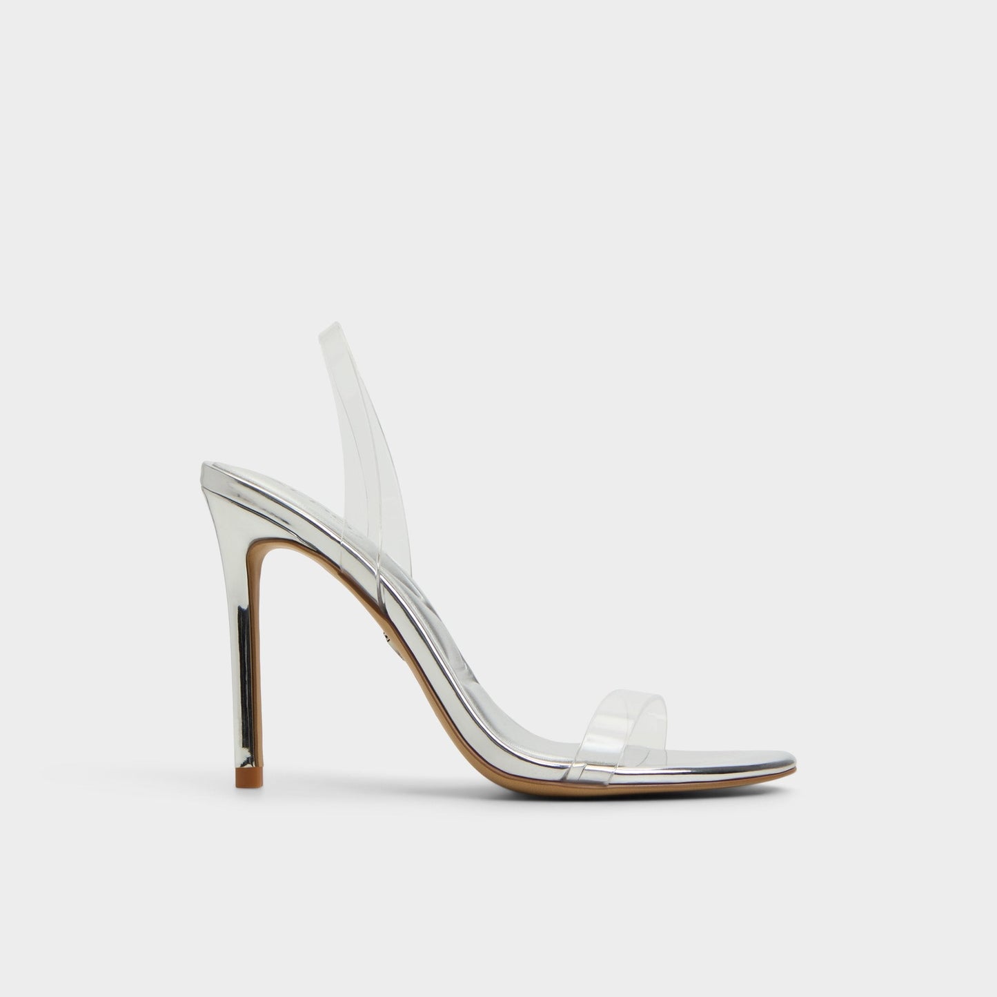 Quinilynn Silver Women's Iridescent metallics - Strappy heeled sandal, Stiletto heel - Silver