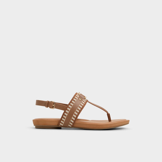 Taylen Medium Brown Women's Festival shoes accessories - T-strap sandal - Medium Brown