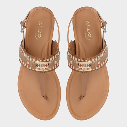 Taylen Medium Brown Women's Festival shoes accessories - T-strap sandal - Medium Brown