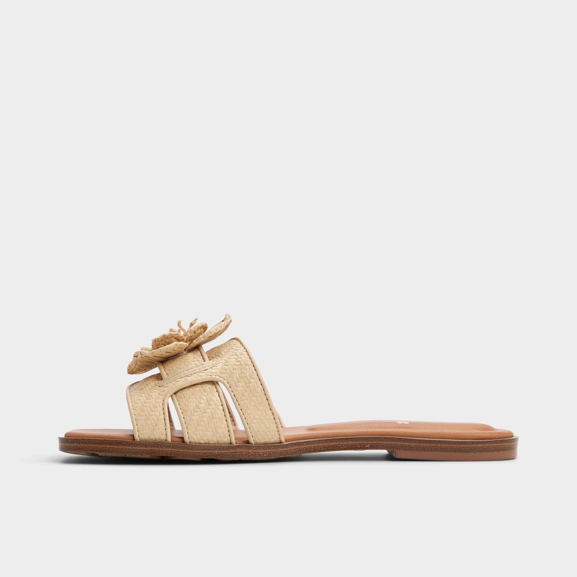 Seaflower Light Beige Women's Flats - Slide sandal - Light Beige