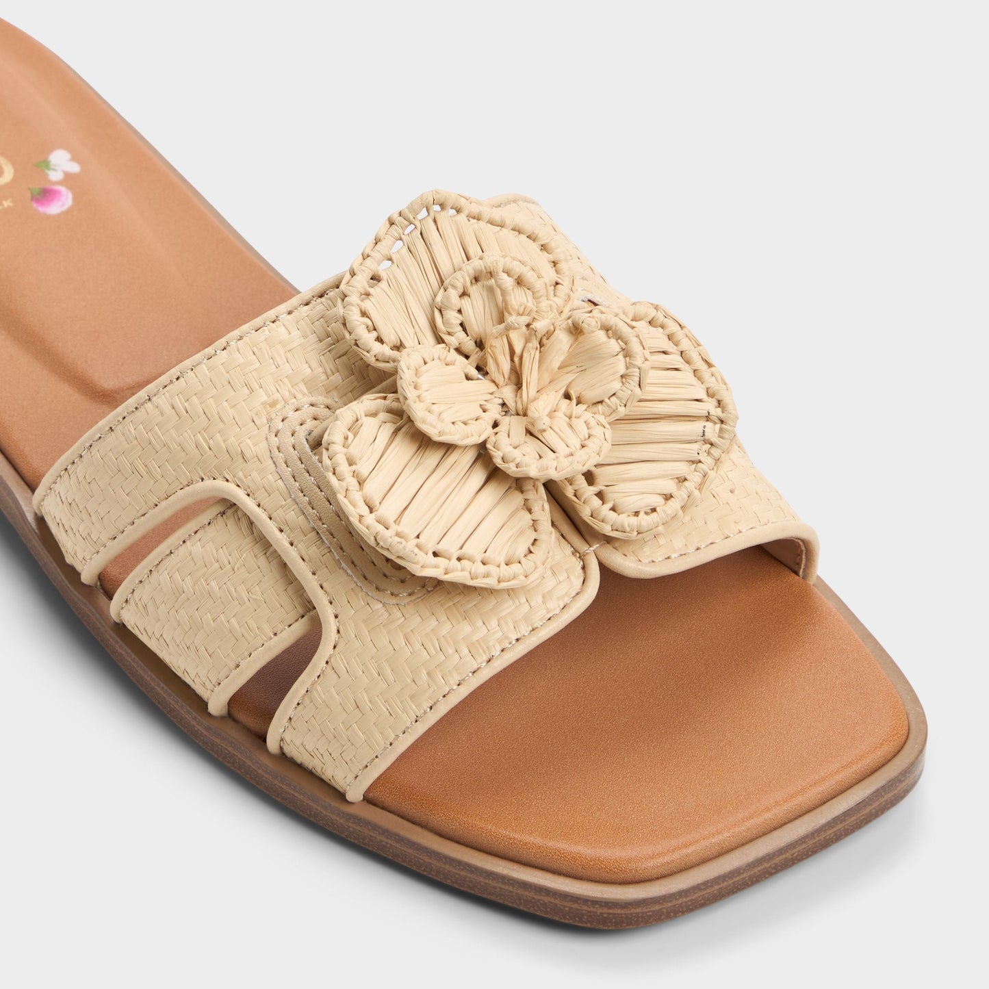 Seaflower Light Beige Women's Flats - Slide sandal - Light Beige