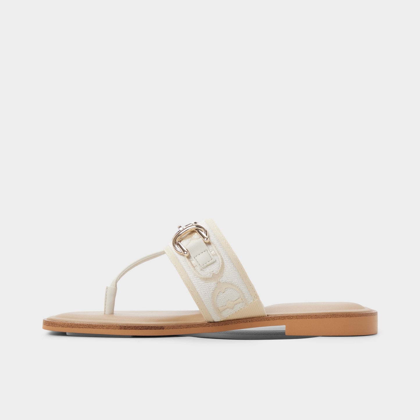 Coralynna in White Bone 14053516 - T-strap sandal - White/Bone