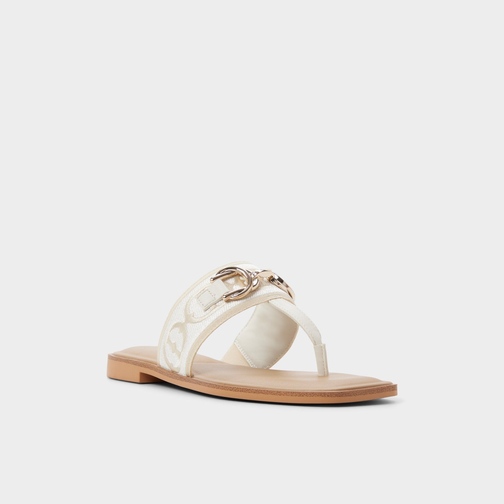 Coralynna in White Bone 14053516 - T-strap sandal - White/Bone