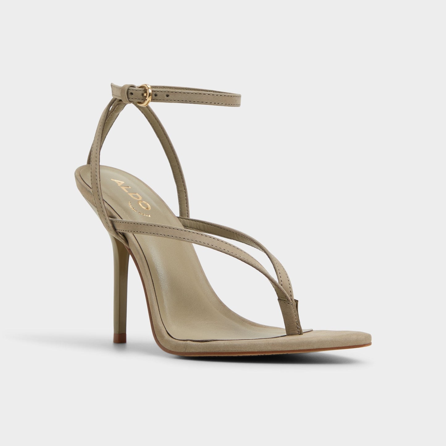 Abyfindley Other Green Women's Strappy sandals - Heeled flip flop, Stiletto heel - Other Green