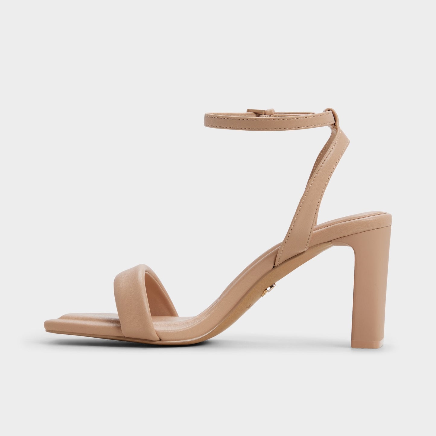 Aurorai Bone Women's Strappy sandals - Strappy heeled sandal, Block heel - Bone