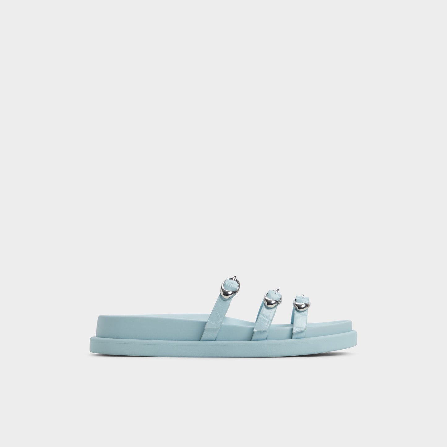 Zephyra Pastel Blue Women's Footbed sandals - Footbed sandal - Pastel Blue