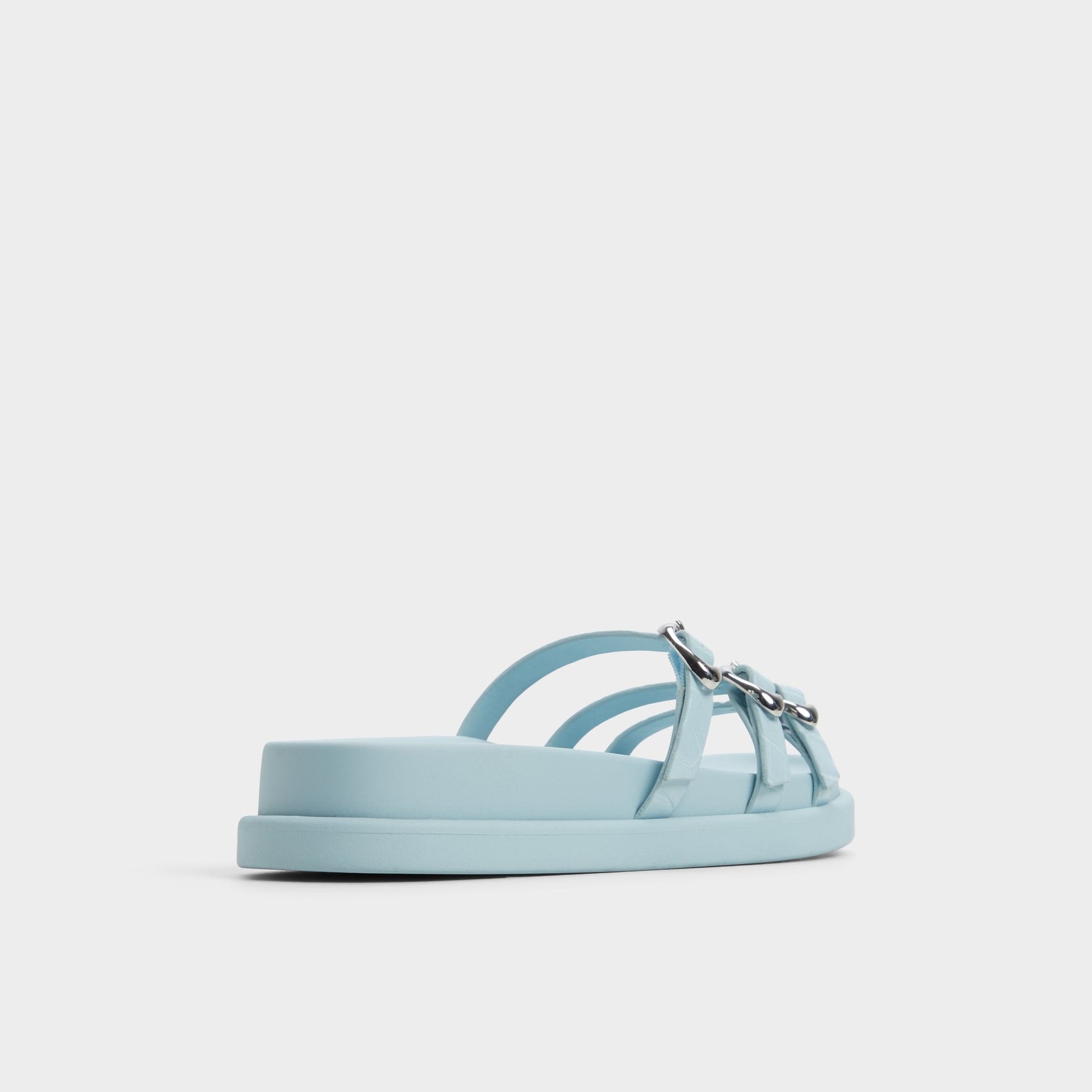 Zephyra Pastel Blue Women's Footbed sandals - Footbed sandal - Pastel Blue