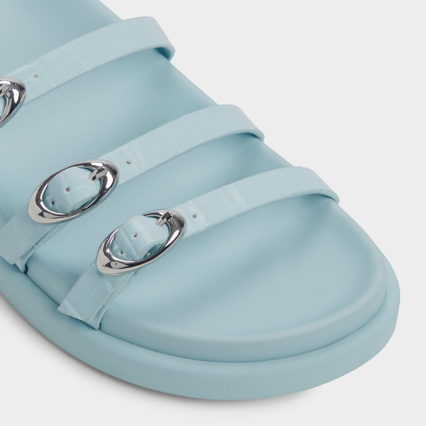 Zephyra Pastel Blue Women's Footbed sandals - Footbed sandal - Pastel Blue