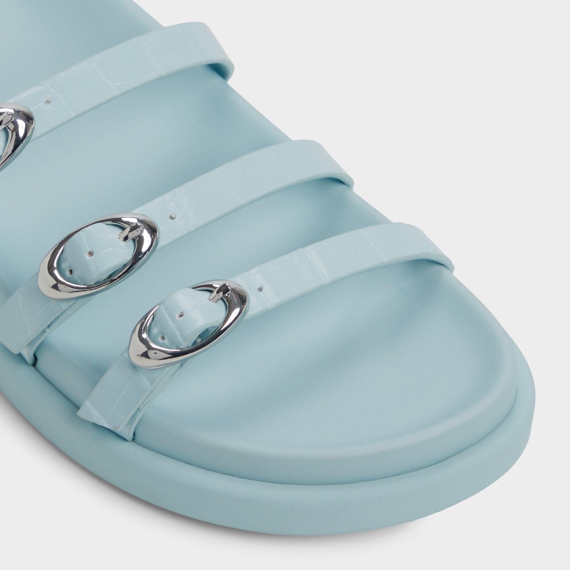 Zephyra Pastel Blue Women's Footbed sandals - Footbed sandal - Pastel Blue