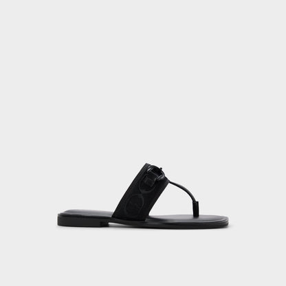 Coralynna in Black - T-strap sandal - Black