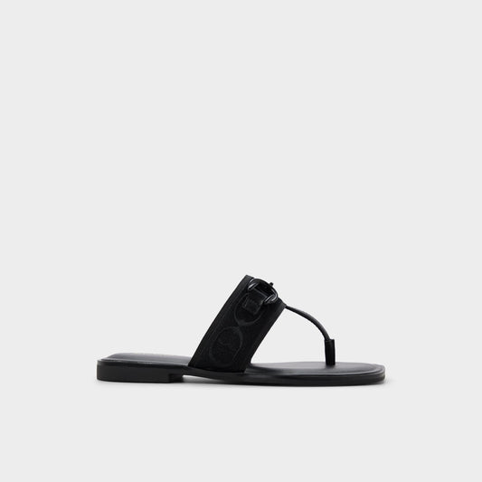 Coralynna in Black - T-strap sandal - Black