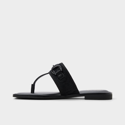 Coralynna in Black - T-strap sandal - Black