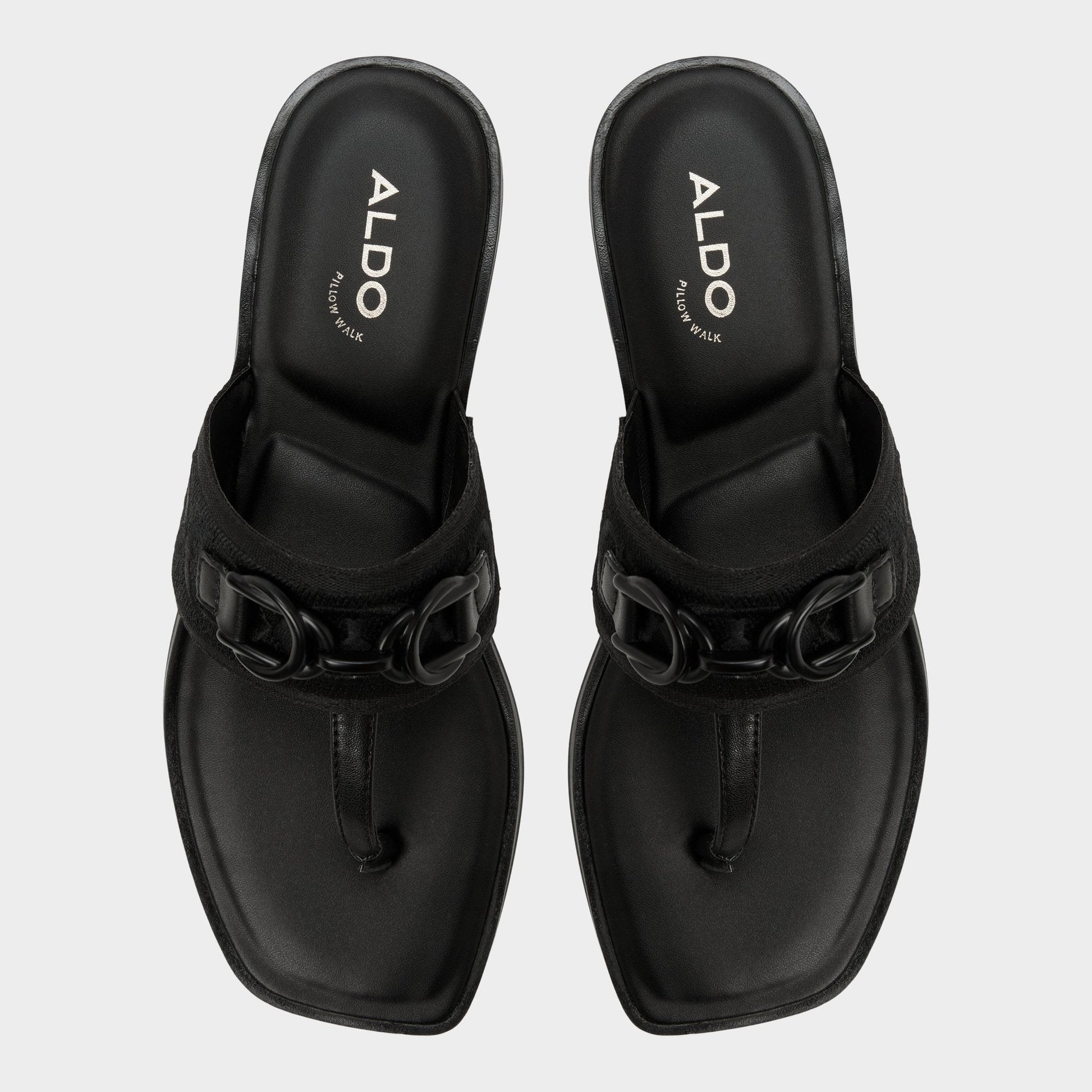 Coralynna in Black - T-strap sandal - Black