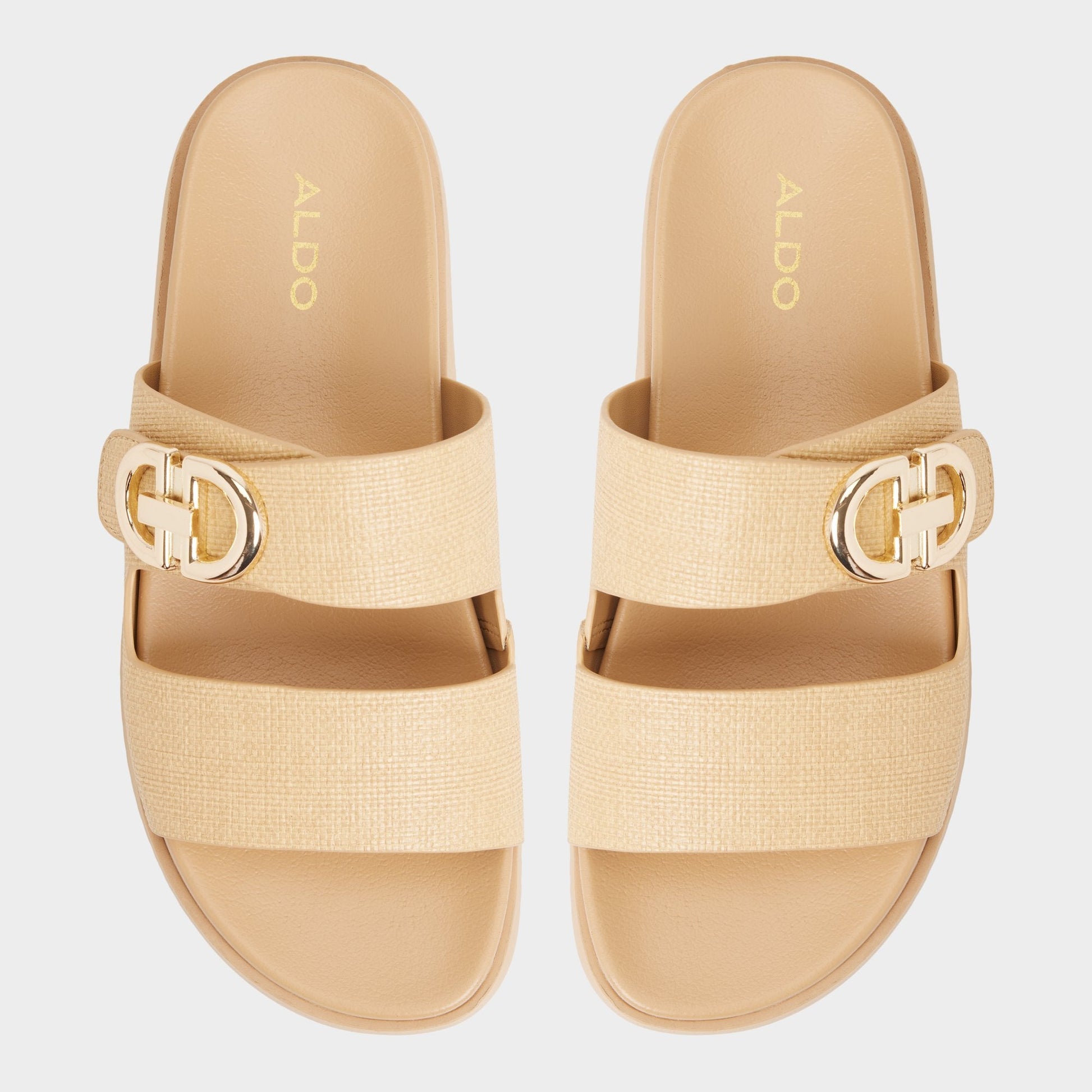 Daisymae Natural Women's Footbed sandals -  - Natural