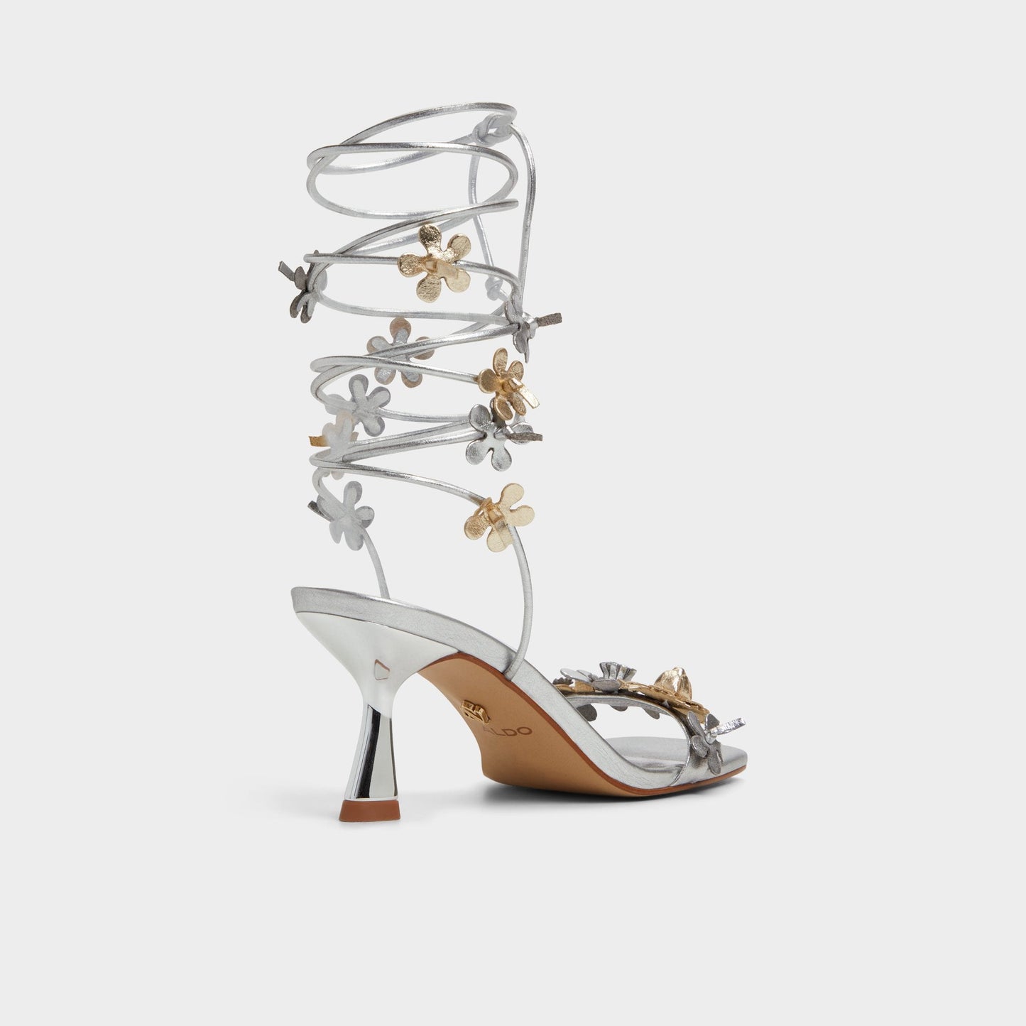 Fiorela Metallic Multi Women's Strappy sandals - Strappy heeled sandal - Metallic Multi