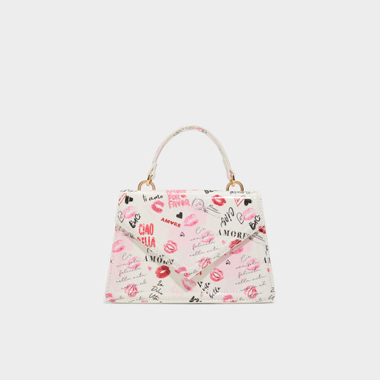 Bellavitaa in White Combo - Top handle bag - White combo
