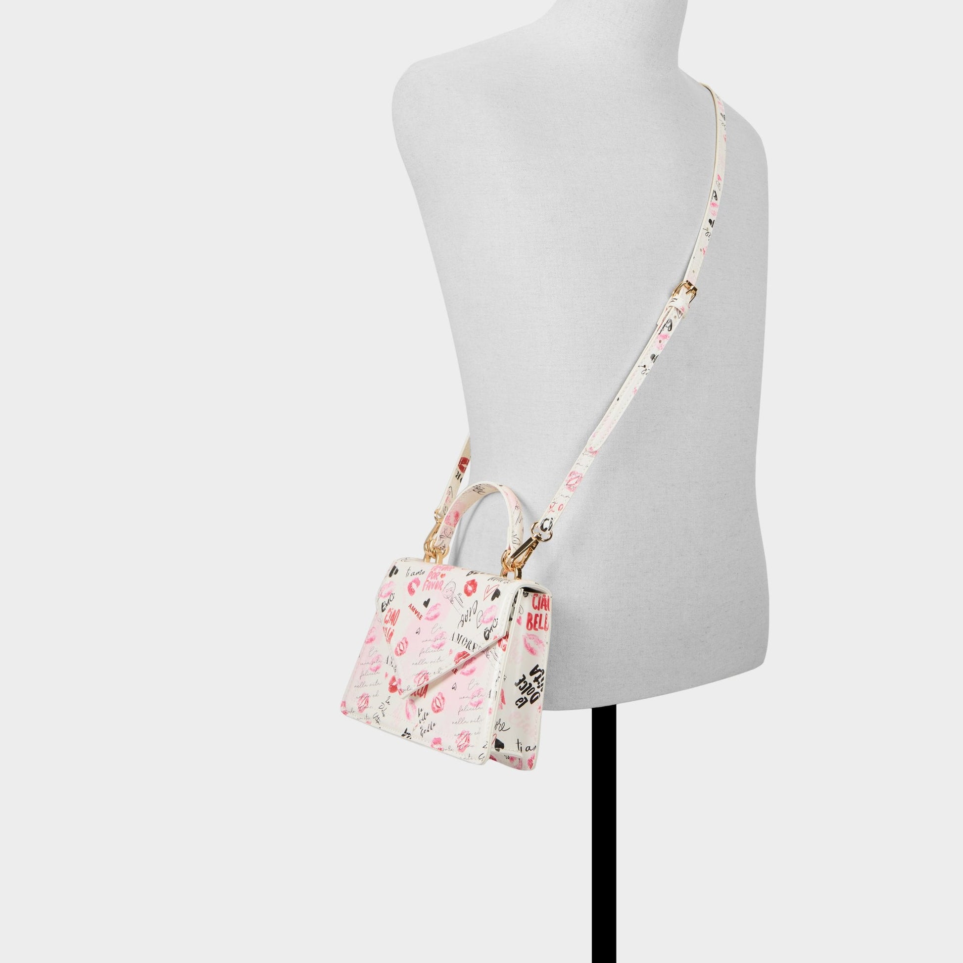 Bellavitaa in White Combo - Top handle bag - White combo