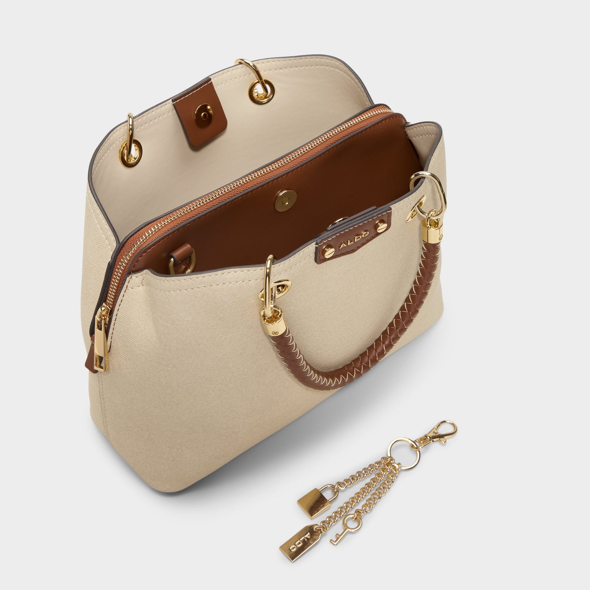 Lothycann in Tan Combo - Satchel bag - Tan combo