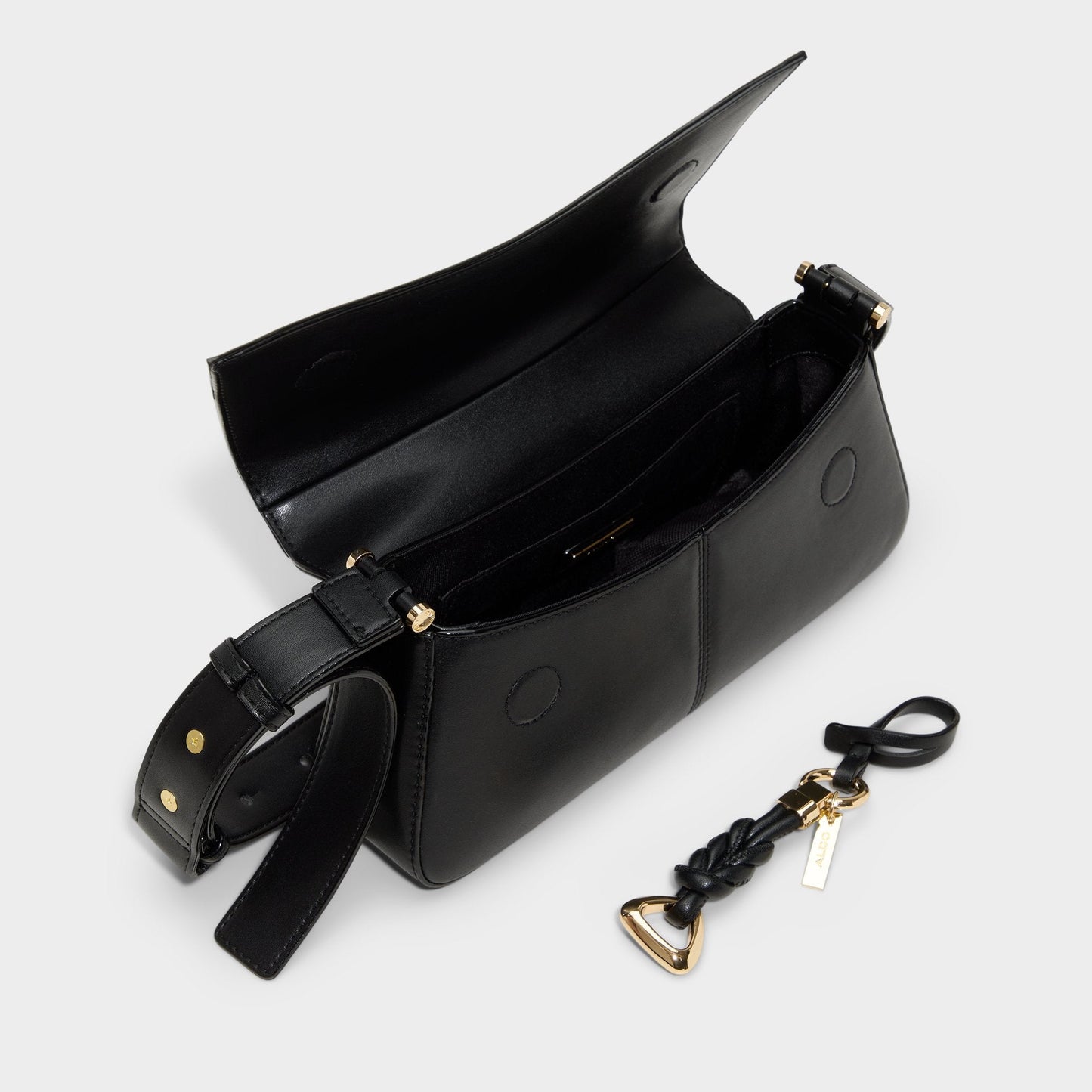 Evenaa in Black Overflow - Shoulder bag - Black overflow