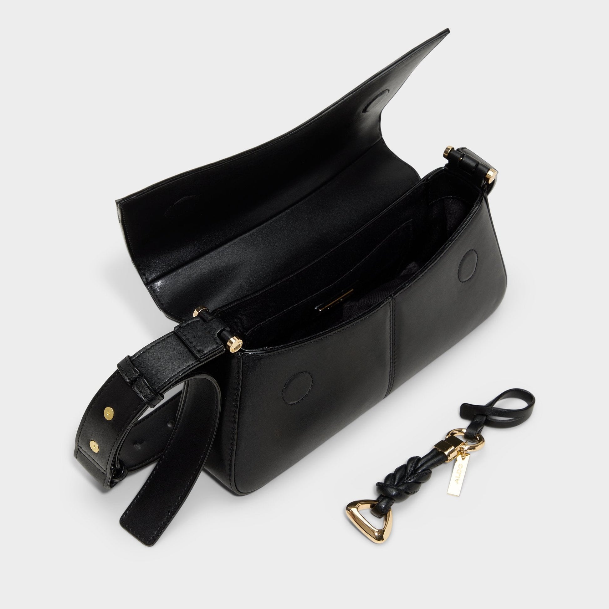 Evenaa in Black Overflow - Shoulder bag - Black overflow